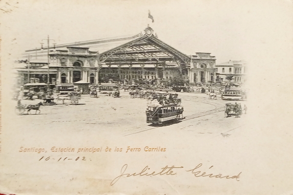 Cartolina - Spagna - Santiago - Estacion principal de los …
