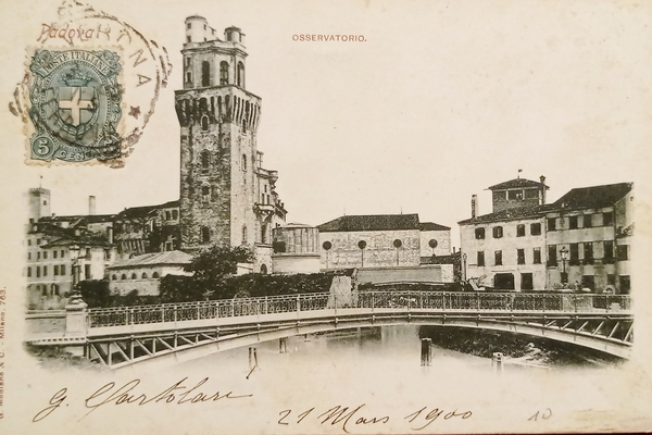 Cartolina - Padova - Osservatorio - 1900