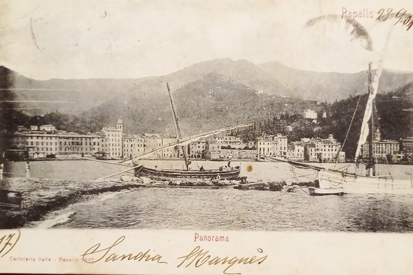 Cartolina - Rapallo - Panorama - 1901
