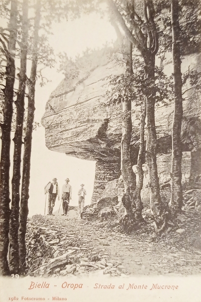 Cartolina - Biella - Oropa - Strada al Monte Mucrone …