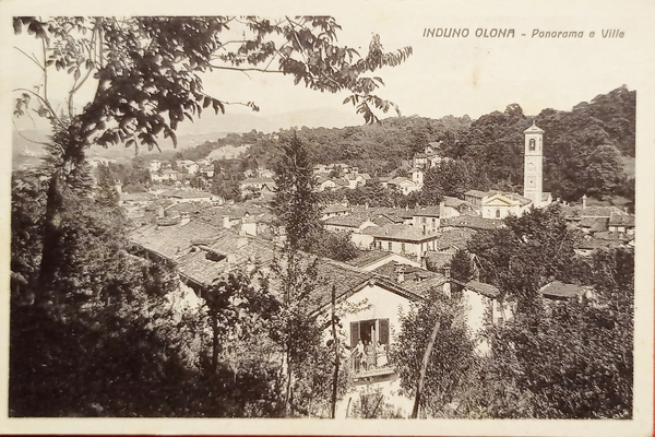 Cartolina - Induno Olona - Panorama e Ville - 1920 …