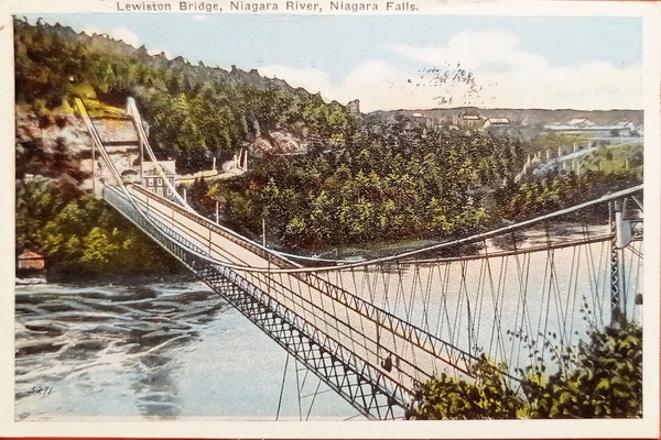 Cartolina - Lewiston Bridge - Niagara River - Niagara Falls …
