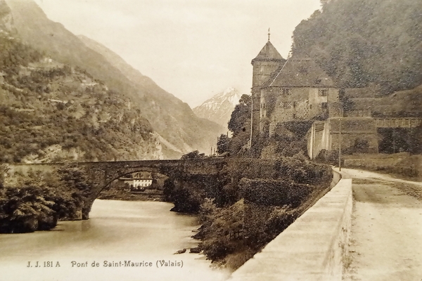Cartolina - Svizzera - Pont de Saint-Maurice ( Valais ) …