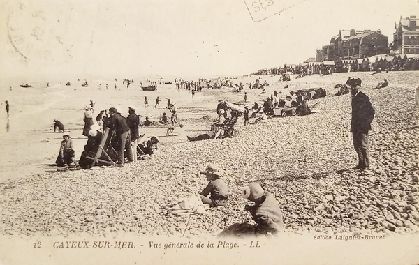 Cartolina - Cayeux-sur-Mer - Vue Generale de la Plage - …