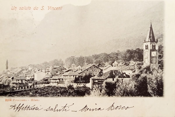 Cartolina - Un Saluto da Saint Vincent - 1903