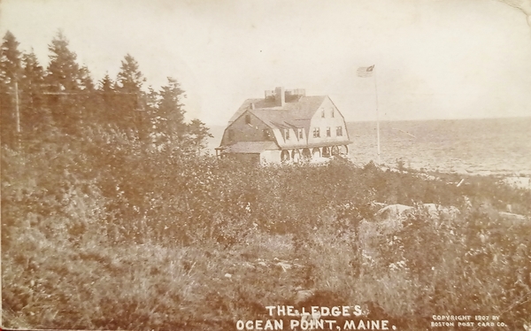 Cartolina - The Ledges - Ocean Point Maine - 1912