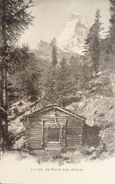 Cartolina - Le Cervin près Zermatt - 1900 ca.