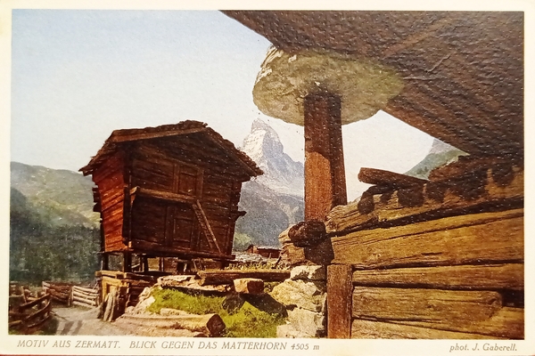Cartolina - Motiv aus Zermatt - Blick Gegen das Matterhorn …