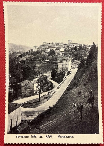 Cartolina - Ponzone ( Alessandria) - Panorama - 1958