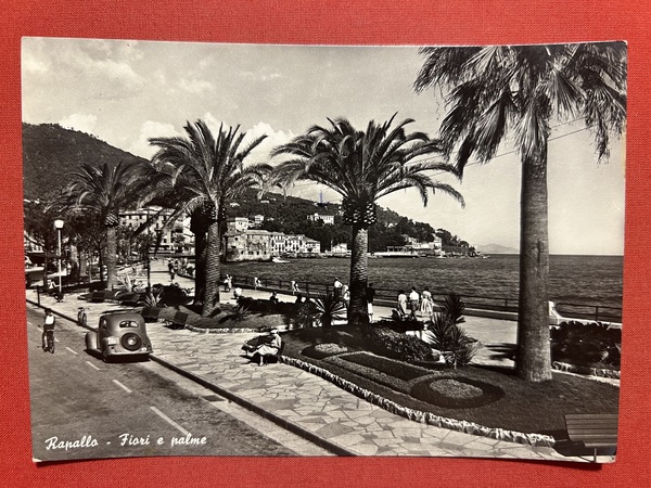Cartolina - Rapallo ( Genova ) - Fiori e Palme …