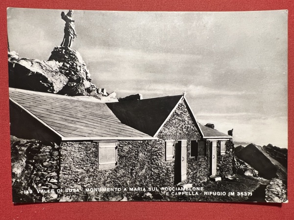 Cartolina - Valle di Susa - Monumento a Maria sul …