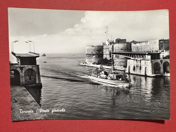 Cartolina - Taranto - Ponte girevole - 1965