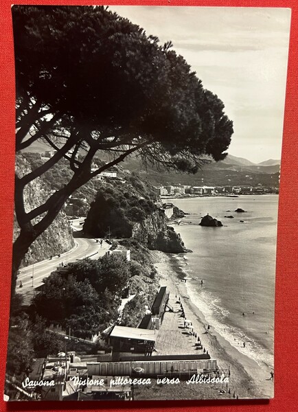 Cartolina - Savona - Visione pittoresca verso Albissola - 1959