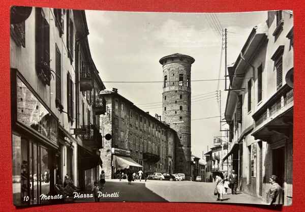 Cartolina - Merate ( Lecco ) - Piazza Prinetti - …