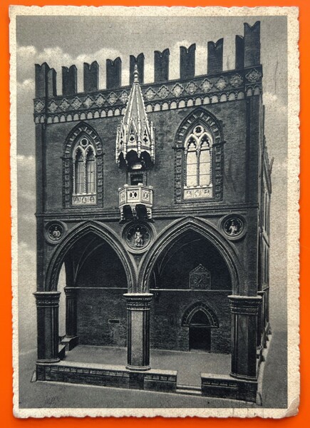 Cartolina - Bologna - Foro dei Mercanti - 1946