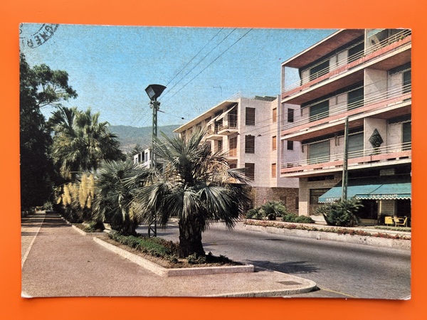 Cartolina - Ospedaletti ( Imperia ) - Passeggiata e Via …
