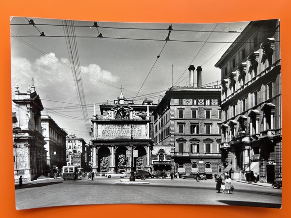 Cartolina - Roma - Piazza S. Bernardo - 1954
