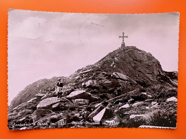 Cartolina - Santuario d'Oropa - Monte Mucrone - 1960 ca.