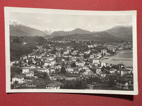 Cartolina - Svizzera - Lugano - Paradiso - 1933