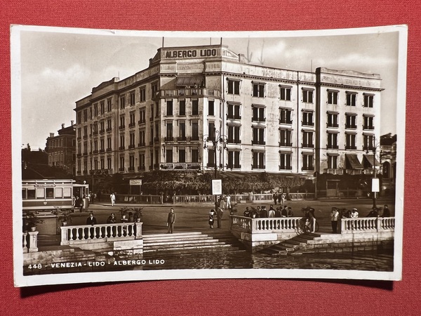 Cartolina - Venezia - Lido - Albergo Lido - 1935