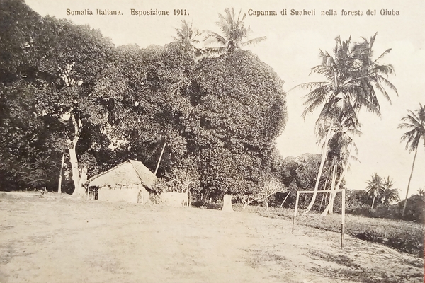 Cartolina - Somalia Italiana - Esposizione 1911 - Capanna di …