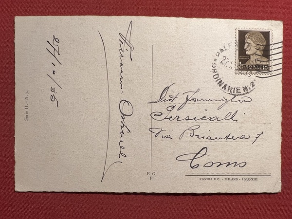 Cartolina - Palermo - Piazza Giuseppe Verdi - 1935