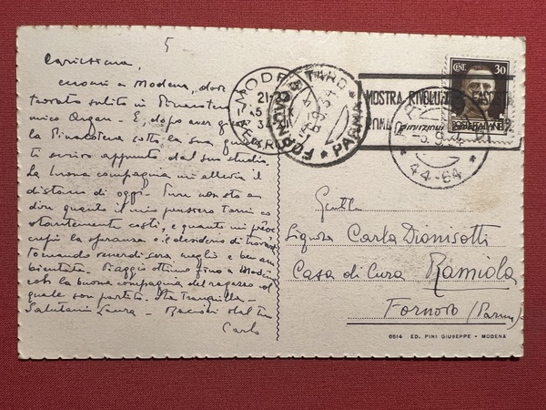 Cartolina - Modena - Interno del Duomo - Pontile - …