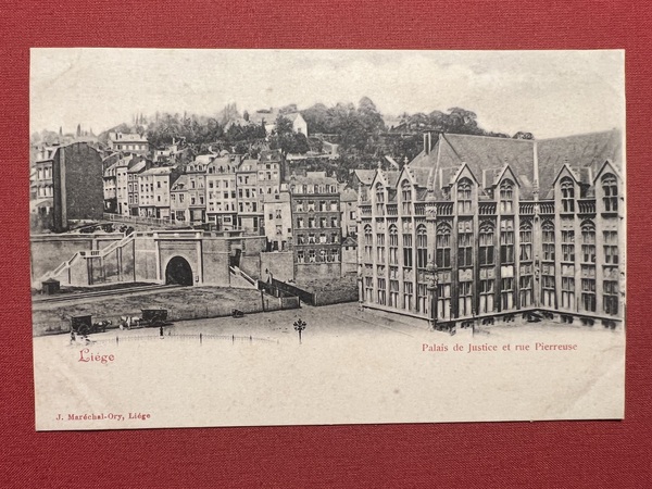 Cartolina - Belgio - Liege - Palais de Justice et …
