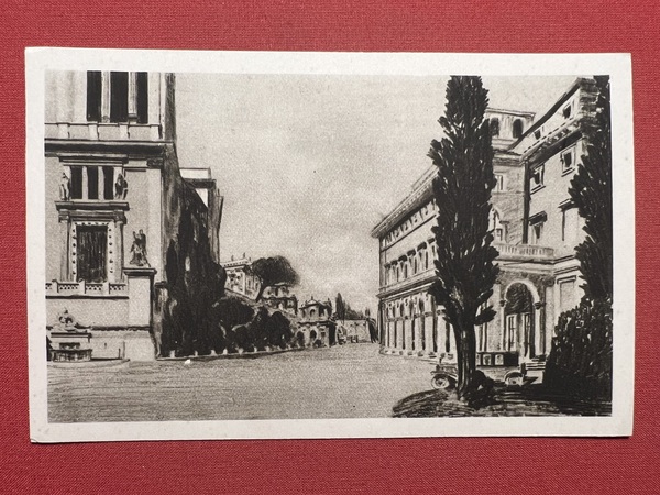 Cartolina - Roma - Sistemazione della Piazza S. Marco - …