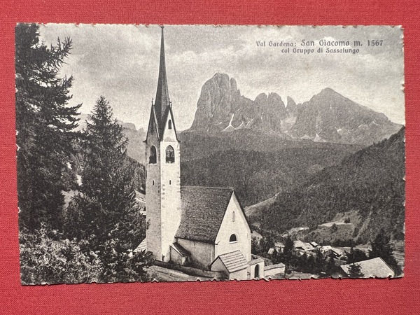 Cartolina - Val Gardena - San Giacomo con Gruppo di …