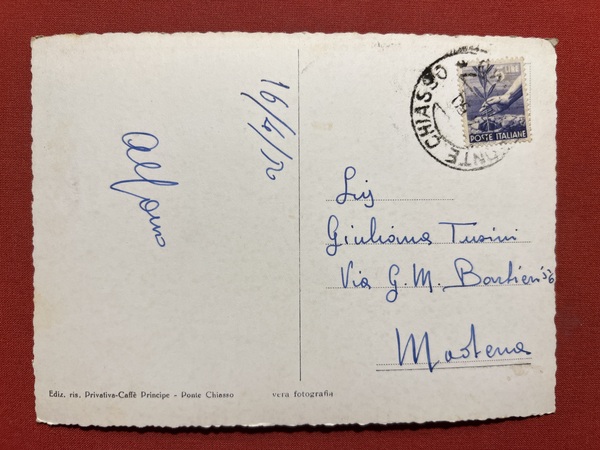 Cartolina - Ponte Chiasso e Chiasso - Confine Italo-Svizzero - …