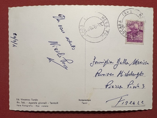 Cartolina - Termoli ( Campobasso ) - Spiaggia - 1961