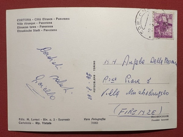 Cartolina - Cortona ( Arezzo ) - Città Etrusca - …