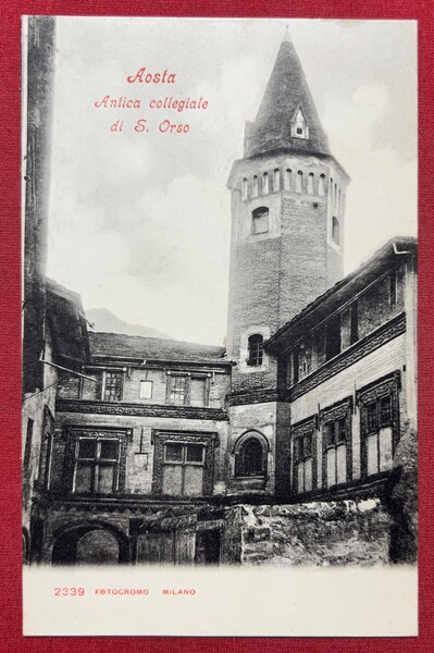 Cartolina - Aosta - Antica Collegiata di S. Orso - …