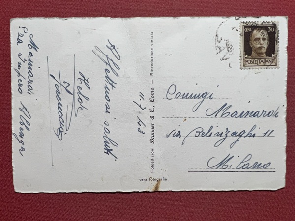 Cartolina - Albenga ( Savona ) - Panorama - 1943