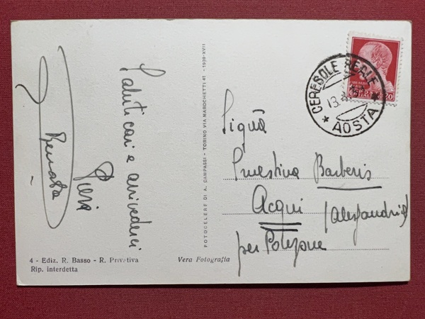 Cartolina - Ceresole Reale ( Torino ) - Entrata al …