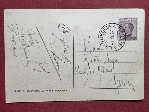 Cartolina - Saluti da Laigueglia - Panorama da Capo Mele …