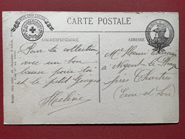 Cartolina - Musee de l'Armee - Campagne 1914-1916 - Couple …