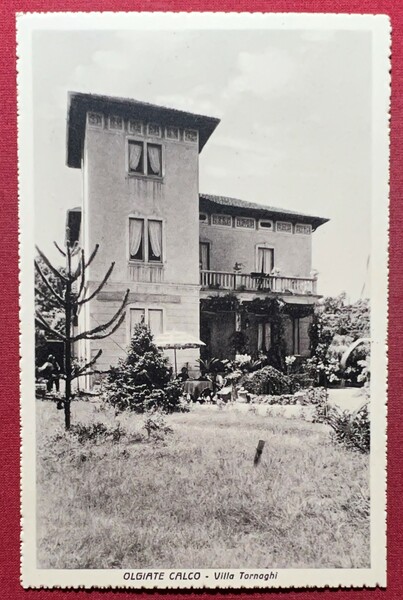 Cartolina - Olgiate Calco ( Lecco ) - Villa Tornaghi …