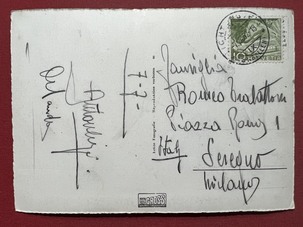 Cartolina - Svizzera - Lichtensteig - 1952