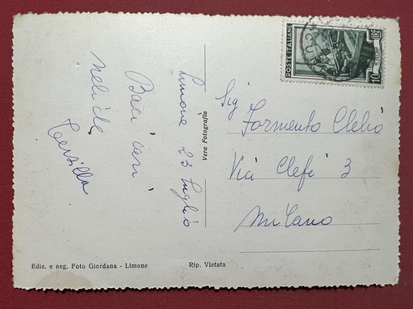 Cartolina - Limone Piemonte ( Cuneo ) - Panorama - …