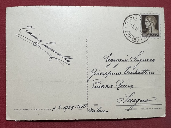 Cartolina - Ponte di Legno ( Brescia ) - Grande …