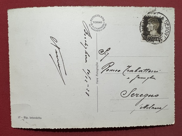 Cartolina - Bordighera ( Imperia ) - Furia di Marosi …