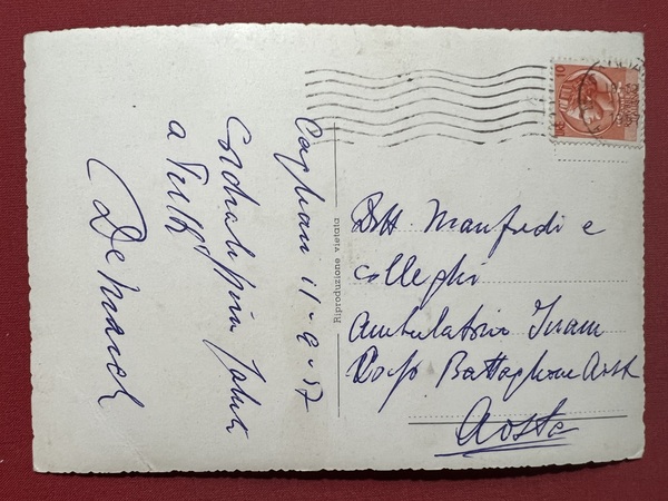 Cartolina - Cagliari - Via Roma - 1957