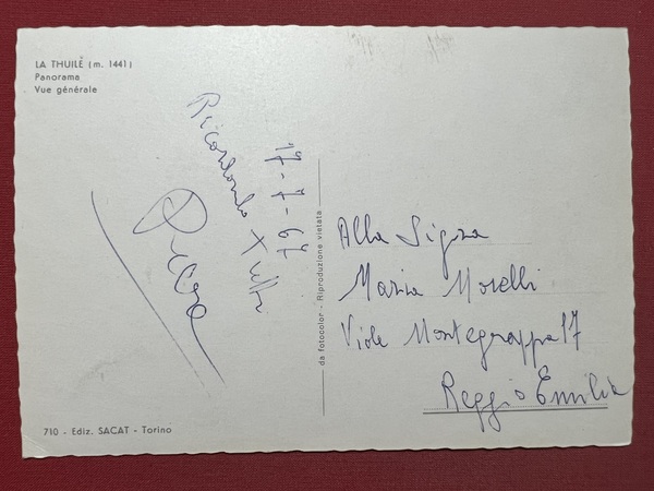 Cartolina - La Thuile - Panorama - 1967