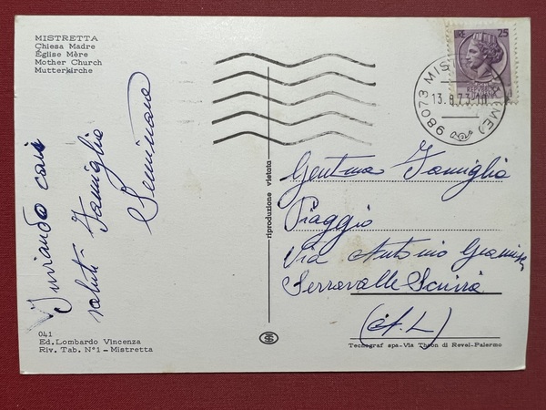 Cartolina - Mistretta ( Messina ) - Chiesa Madre - …