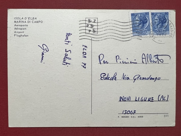 Cartolina - Isola d'Elba - Marina di Campo - Aeroporto …