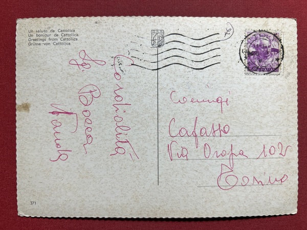Cartolina - Souvenir di Cattolica ( Rimini ) - Vedute …