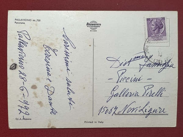 Cartolina - Pallavicino ( Alessandria ) - Panorama - 1972