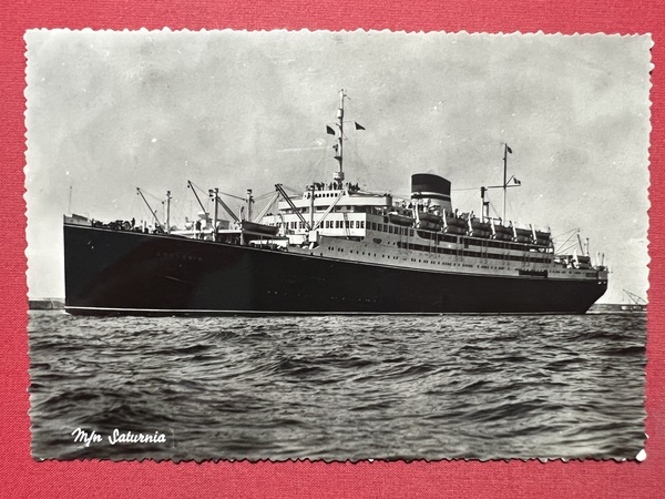 Cartolina Navi - Motonave Saturnia - Anni '50